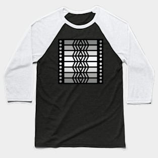 “Dimensional Surveillance” - V.1 Grey - (Geometric Art) (Dimensions) - Doc Labs Baseball T-Shirt